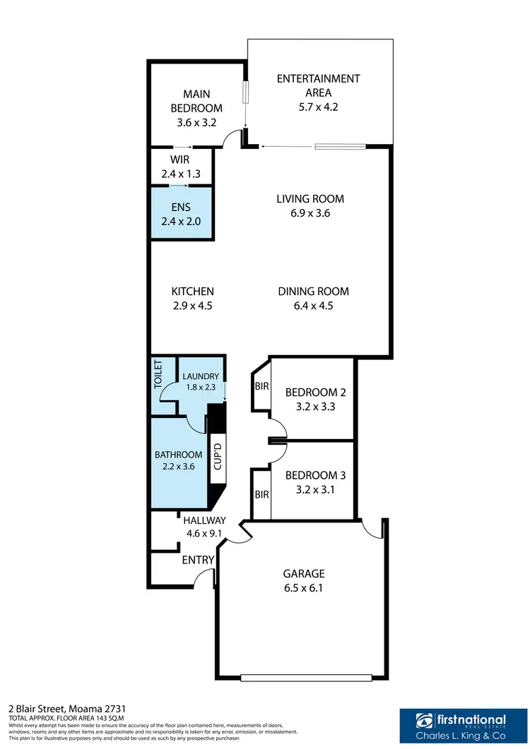 Floorplan of Homely townhouse listing, 2/42A Blair Street, Moama NSW 2731
