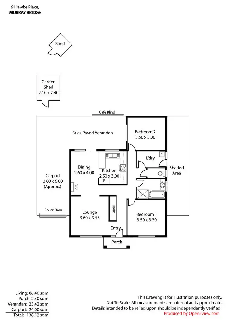 Floorplan of Homely house listing, 9 Hawke Place, Murray Bridge SA 5253