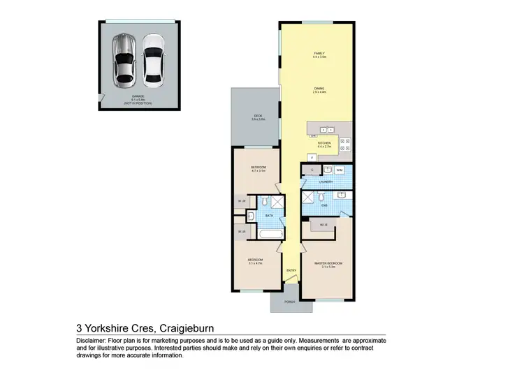 Floorplan of Homely house listing, 3 Yorkshire Terrace, Craigieburn VIC 3064