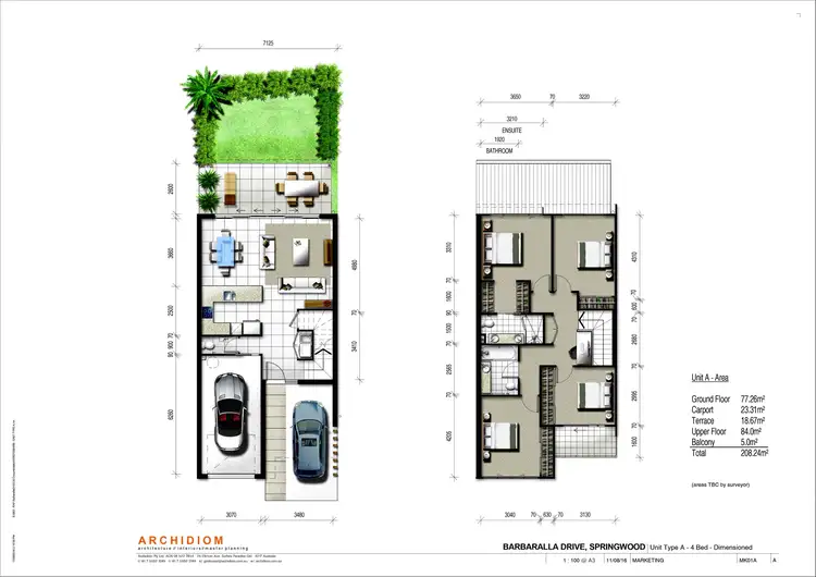 Floorplan of Homely townhouse listing, 52/105-109 Barbaralla Drive, Springwood QLD 4127
