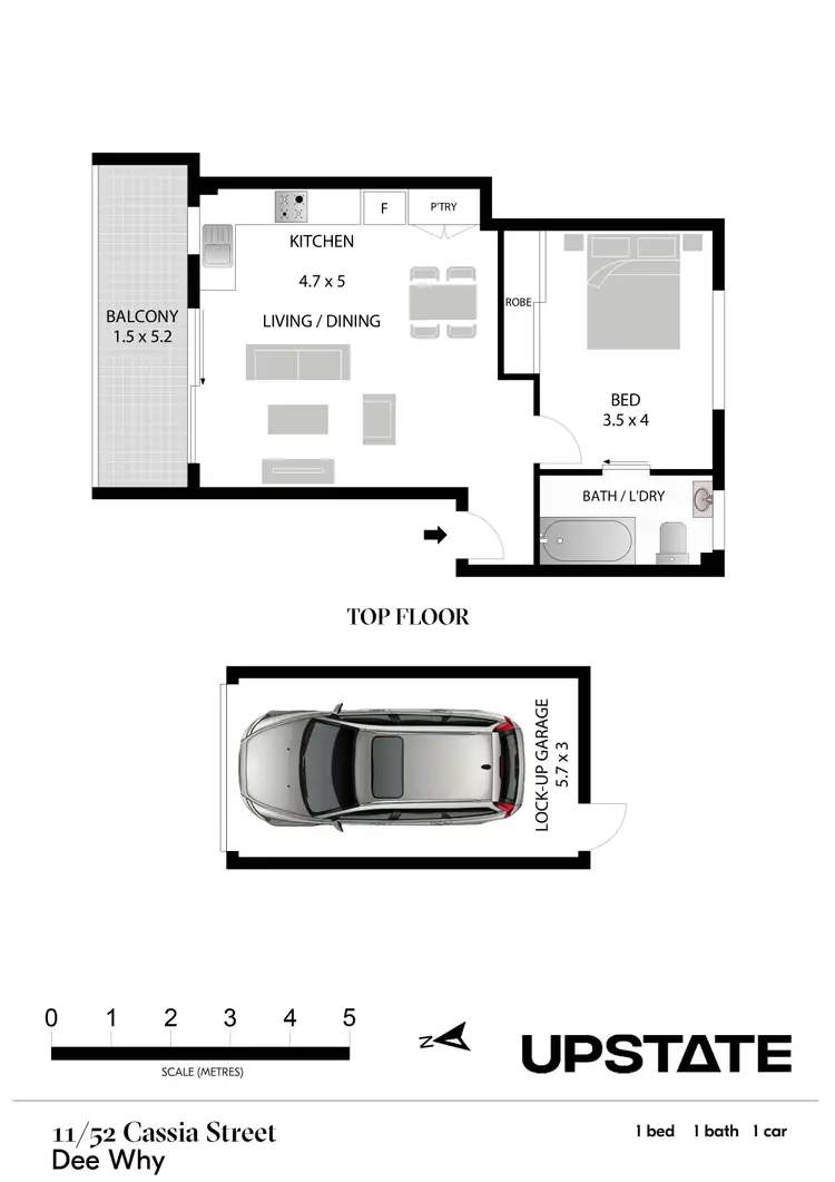 Floorplan of Homely apartment listing, 11/52 Cassia Street, Dee Why NSW 2099