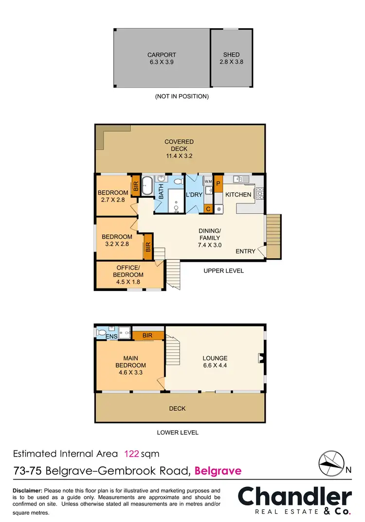 Floorplan of Homely house listing, 75 Belgrave Gembrook Road, Belgrave VIC 3160