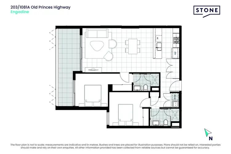 Floorplan of Homely apartment listing, 203/1081A Old Princes Highway, Engadine NSW 2233