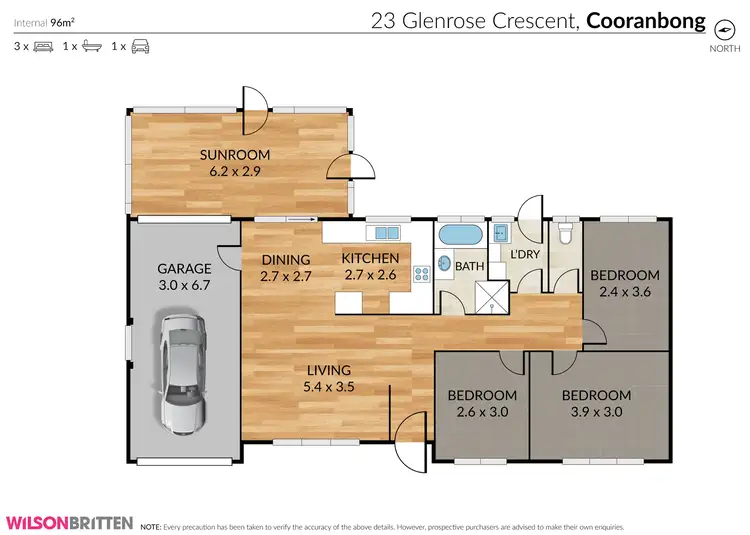Floorplan of Homely house listing, 23 Glenrose Crescent, Cooranbong NSW 2265
