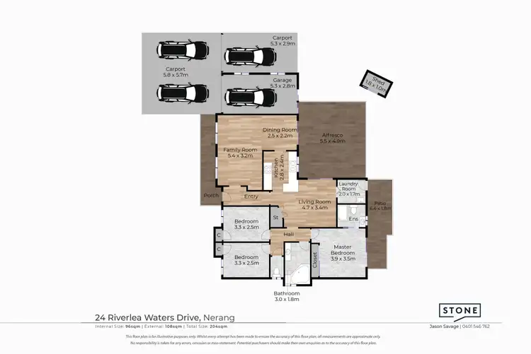Floorplan of Homely house listing, 24 Riverlea Waters Drive, Nerang QLD 4211