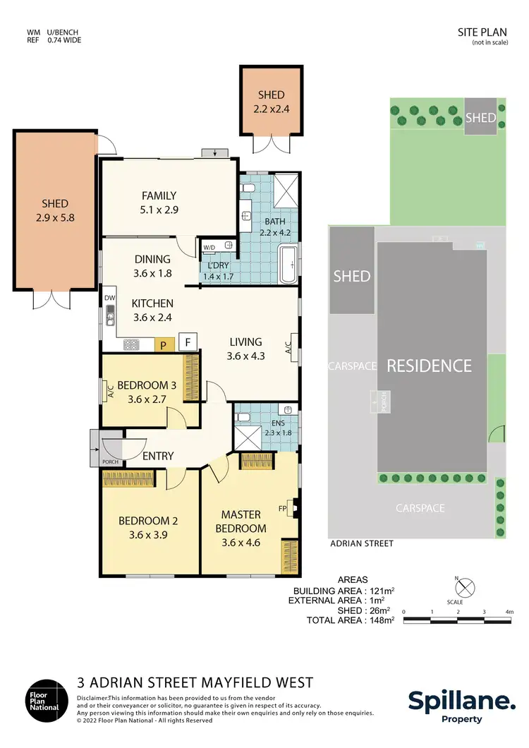 Floorplan of Homely house listing, 3 Adrian Street, Mayfield West NSW 2304