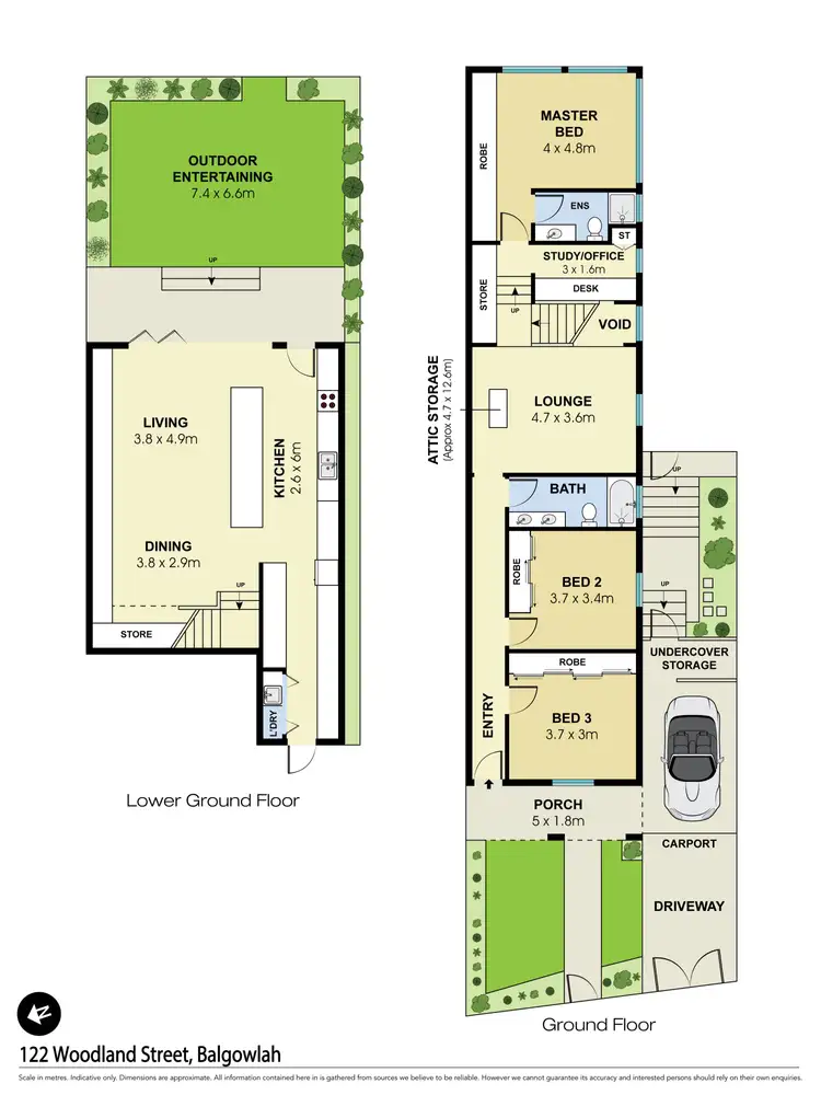 Floorplan of Homely house listing, 122 Woodland Street, Balgowlah NSW 2093