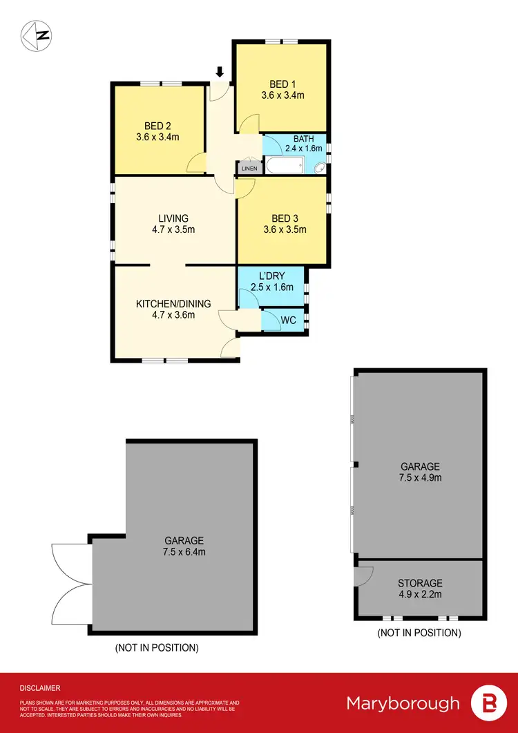 Floorplan of Homely house listing, 15 Kennedy Street, Maryborough VIC 3465