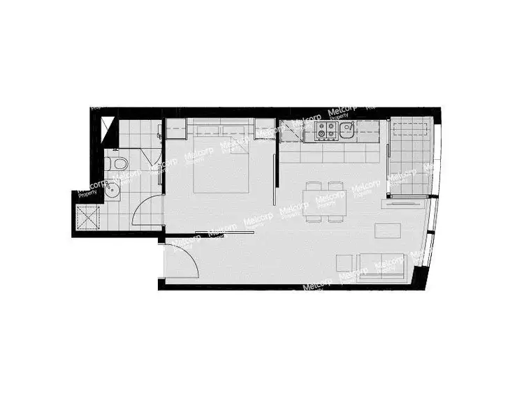 Floorplan of Homely apartment listing, 2609/9 Power Street, Southbank VIC 3006
