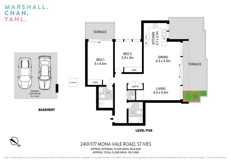 Floorplan of Homely apartment listing, 2401/177 Mona Vale Road, St Ives NSW 2075