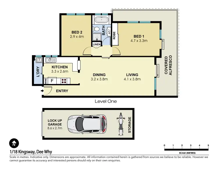 Floorplan of Homely apartment listing, 1/18 Kingsway, Dee Why NSW 2099