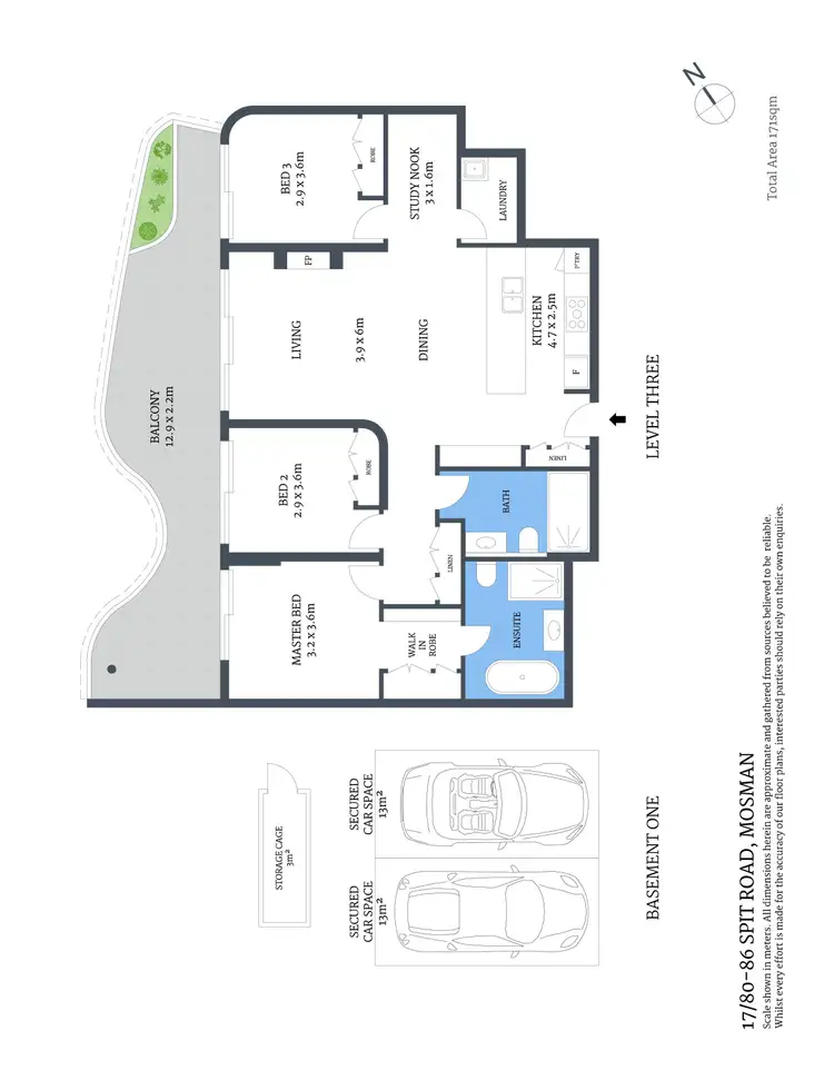 Floorplan of Homely apartment listing, 17/86 Spit Road, Mosman NSW 2088