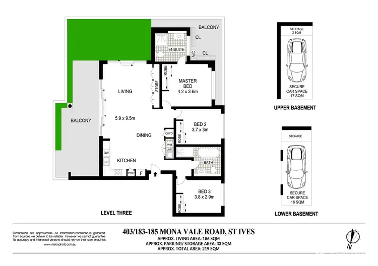 Floorplan of Homely unit listing, 403/183-185 Mona Vale Road, St Ives NSW 2075