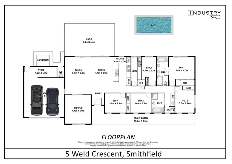 Floorplan of Homely house listing, 5 Weld Crescent, Smithfield QLD 4878