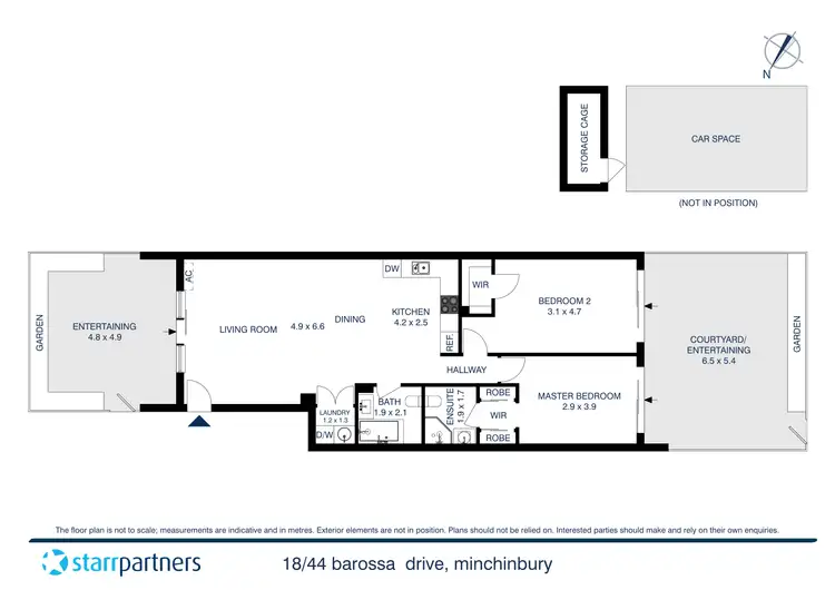 Floorplan of Homely unit listing, 18/44 Barossa Drive, Minchinbury NSW 2770
