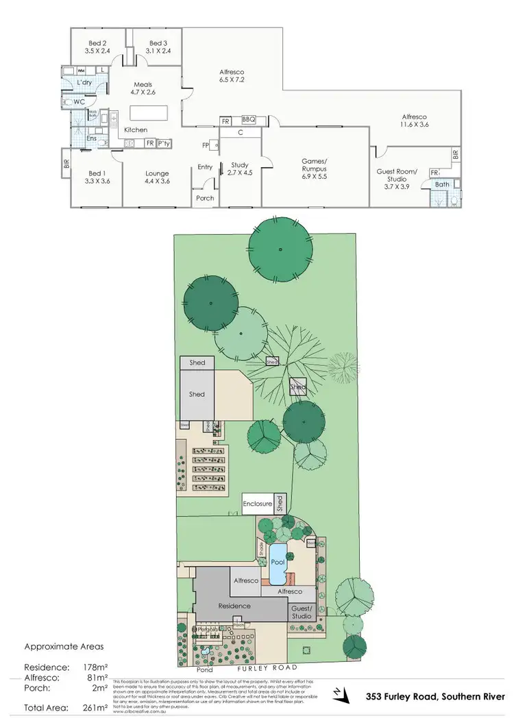 Floorplan of Homely house listing, 353 Furley Road, Southern River WA 6110