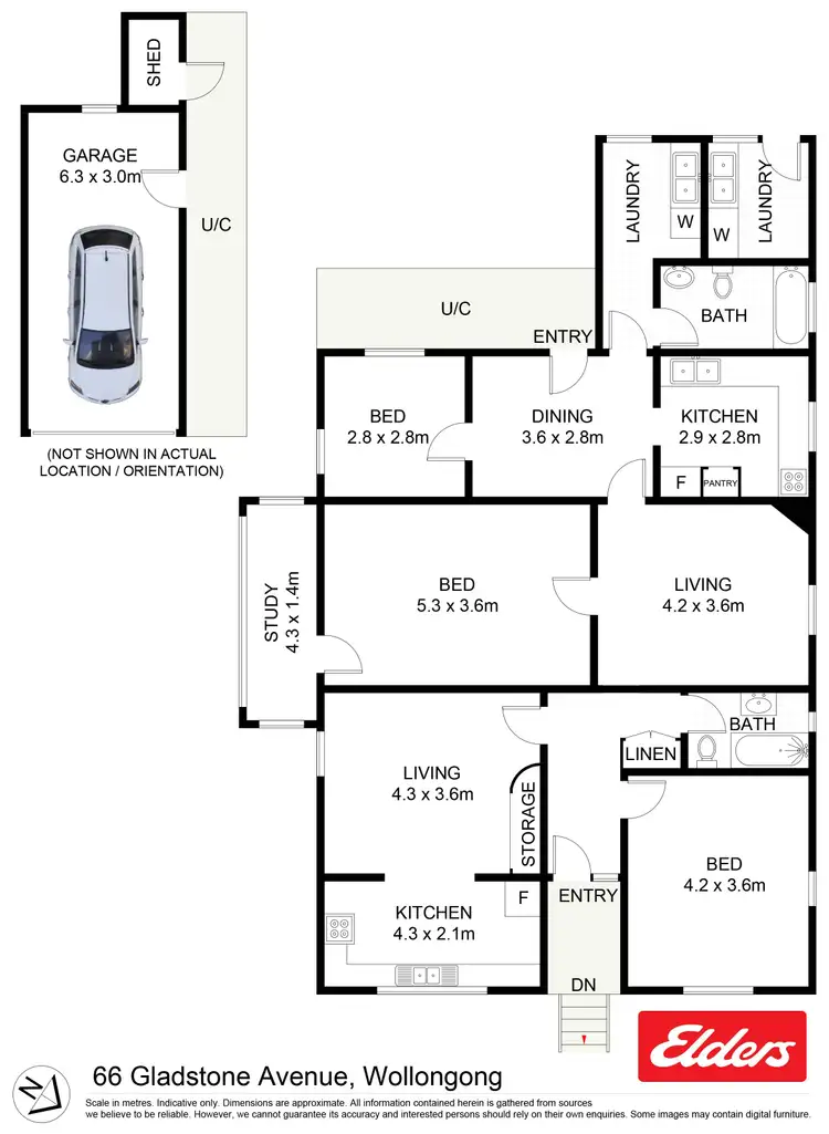 Floorplan of Homely house listing, 66 Gladstone Avenue, Wollongong NSW 2500