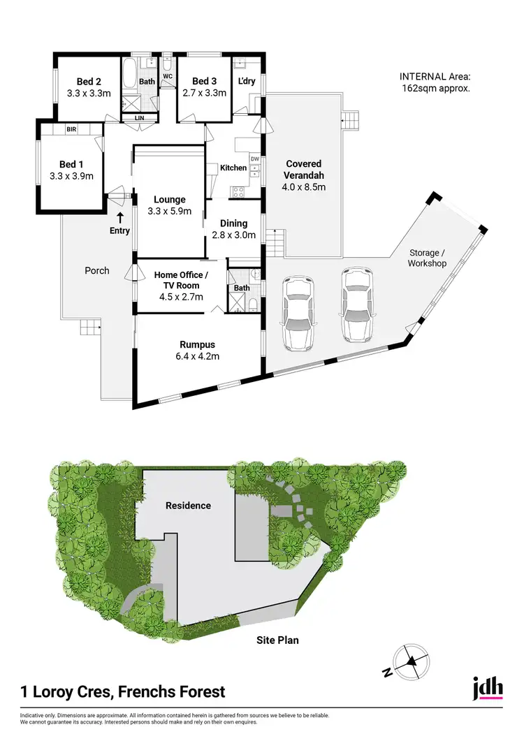 Floorplan of Homely house listing, 1 Loroy Crescent, Frenchs Forest NSW 2086