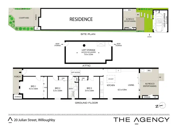 Floorplan of Homely semi-detached listing, 20 Julian Street, Willoughby NSW 2068