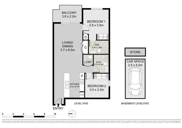Floorplan of Homely apartment listing, 534/20-26 Orara Street, Waitara NSW 2077