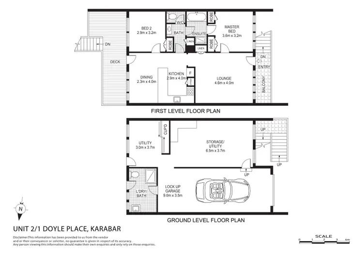 Floorplan of Homely unit listing, 2/1 Doyle Place, Karabar NSW 2620