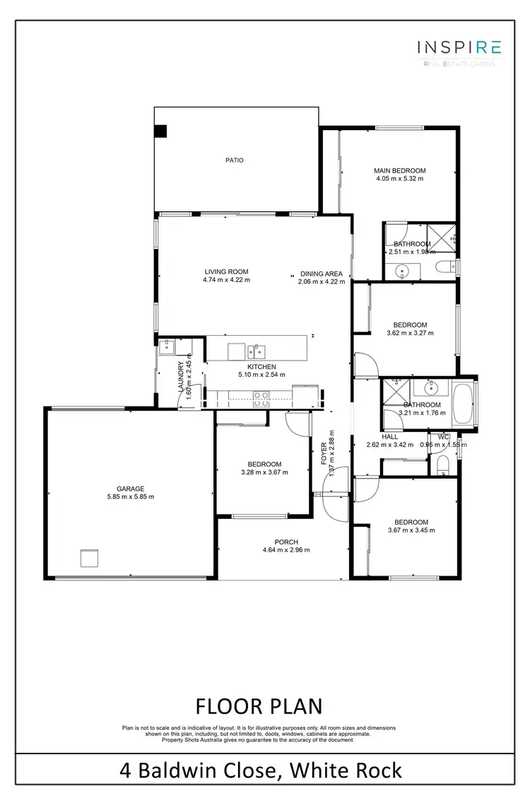 Floorplan of Homely house listing, 4 Baldwin Close, White Rock QLD 4868