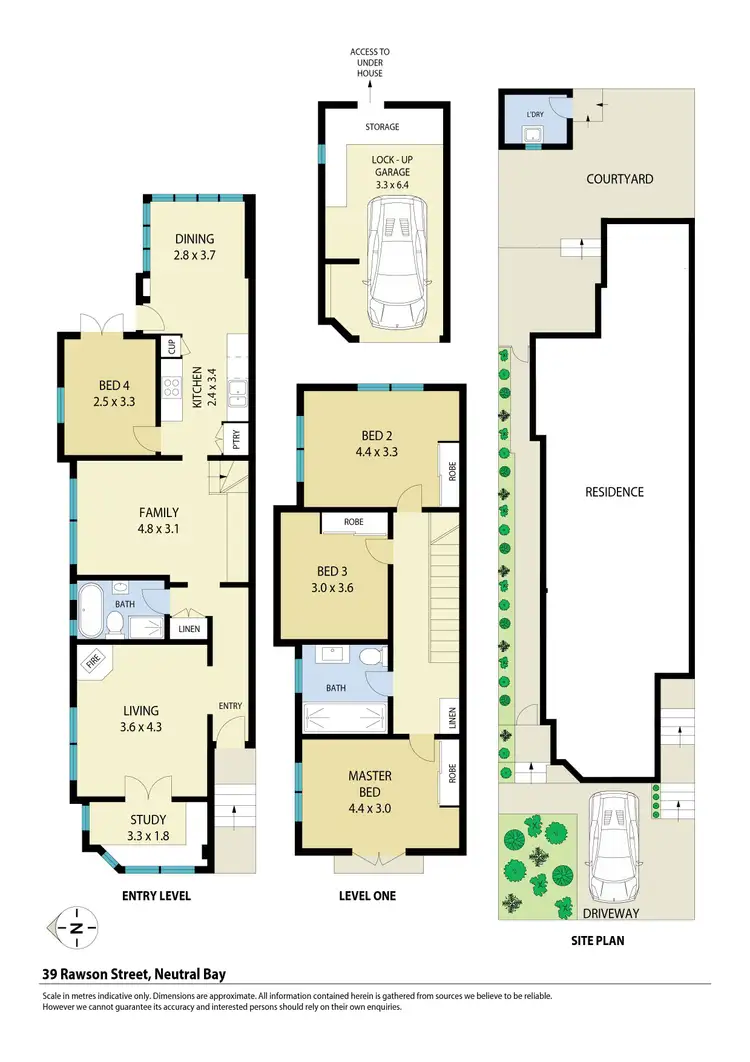 Floorplan of Homely semi-detached listing, 39 Rawson Street, Neutral Bay NSW 2089