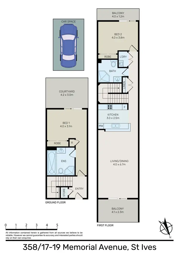 Floorplan of Homely apartment listing, 358/17-19 Memorial Avenue, St Ives NSW 2075