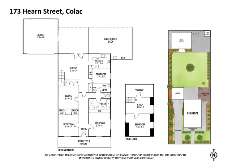 Floorplan of Homely house listing, 173 Hearn Street, Colac VIC 3250