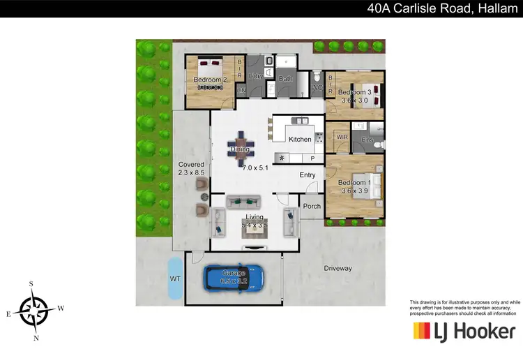 Floorplan of Homely unit listing, 40a Carlisle Road, Hallam VIC 3803