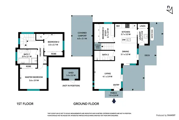 Floorplan of Homely townhouse listing, 193A Wilson Boulevard, Reservoir VIC 3073