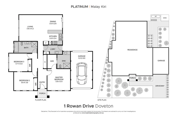 Floorplan of Homely unit listing, 1 Rowan Drive, Doveton VIC 3177