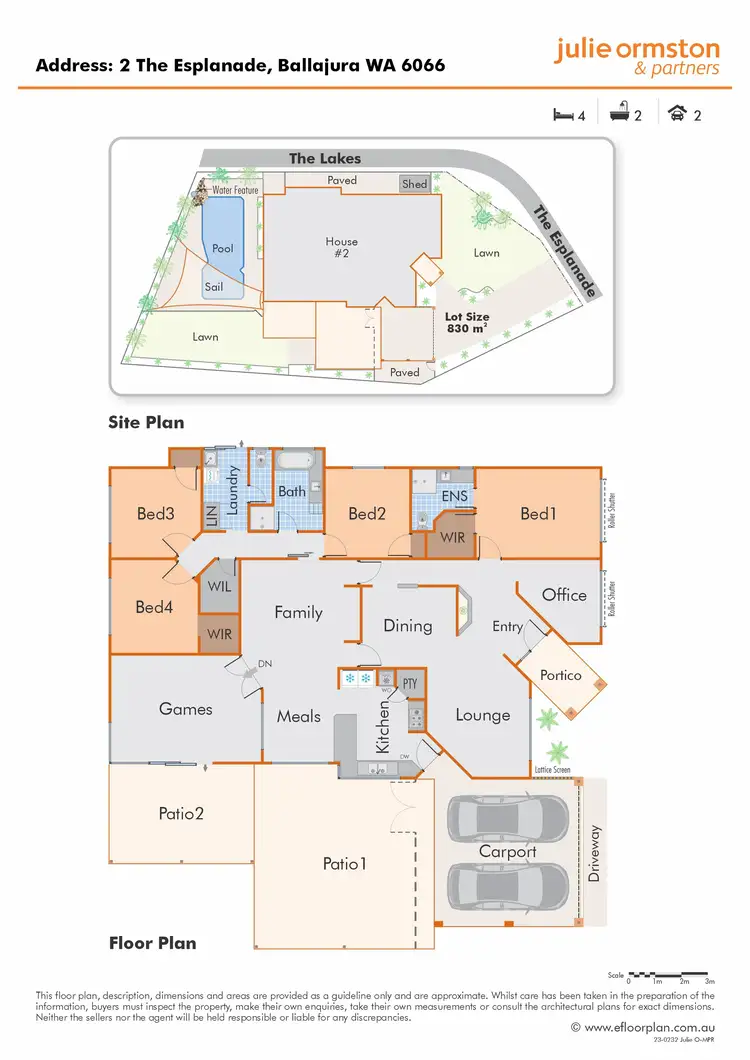 Floorplan of Homely house listing, 2 The Esplanade, Ballajura WA 6066