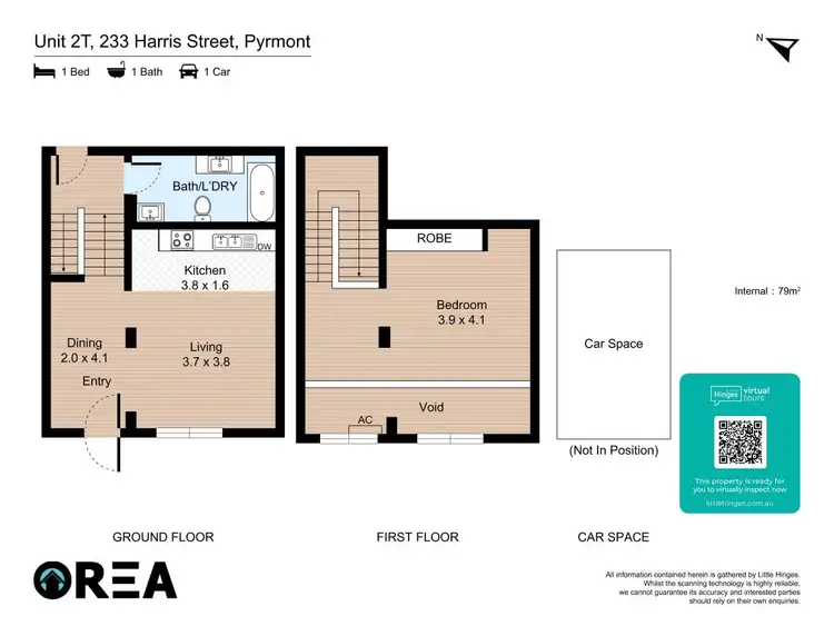 Floorplan of Homely apartment listing, 2T/233 Harris Street, Pyrmont NSW 2009