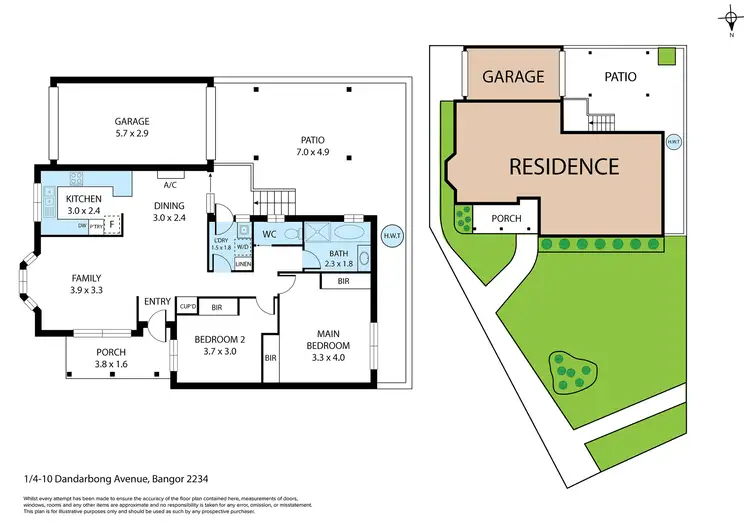 Floorplan of Homely villa listing, 1/4-10 Dandarbong Avenue, Bangor NSW 2234