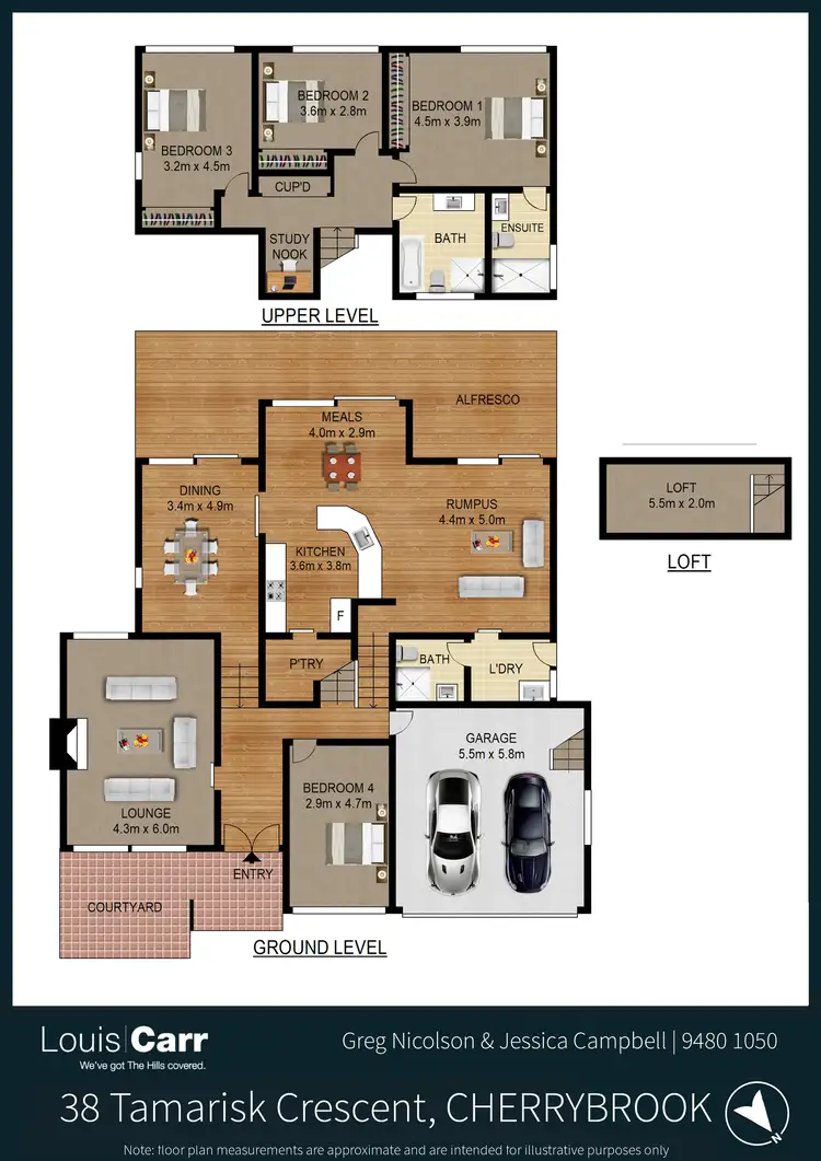 Floorplan of Homely house listing, 38 Tamarisk Crescent, Cherrybrook NSW 2126