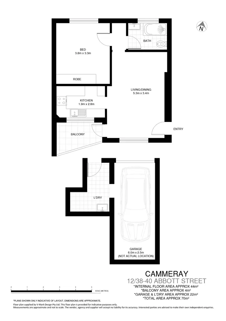 Floorplan of Homely apartment listing, 12/38 Abbott Street, Cammeray NSW 2062