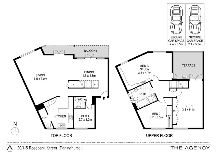 Floorplan of Homely apartment listing, 20/1-5 Rosebank Street, Darlinghurst NSW 2010