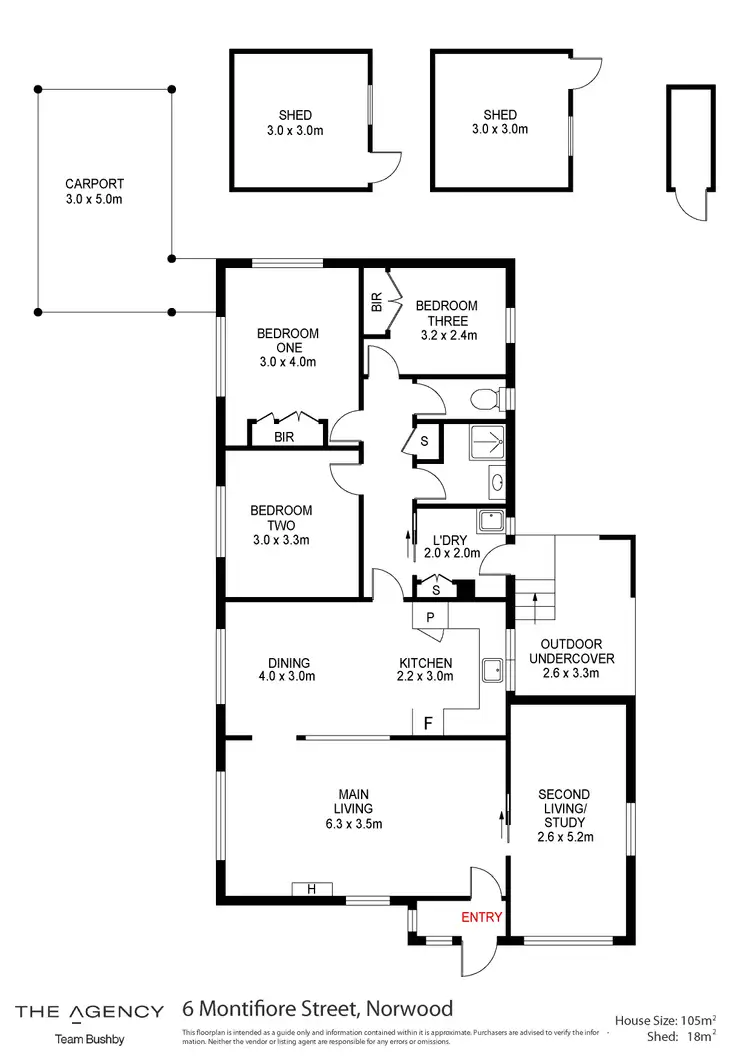 Floorplan of Homely house listing, 6 Montifiore Street, Norwood TAS 7250
