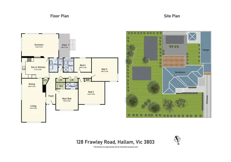 Floorplan of Homely house listing, 128 Frawley Road, Hallam VIC 3803