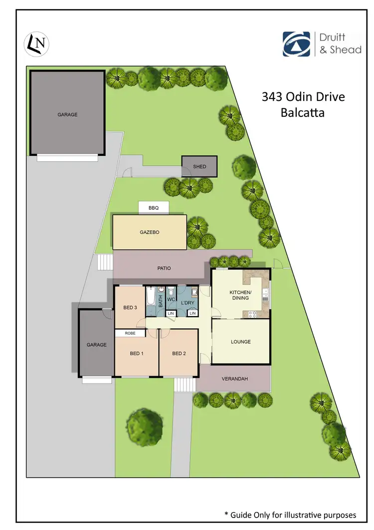 Floorplan of Homely house listing, 343 Odin Drive, Balcatta WA 6021