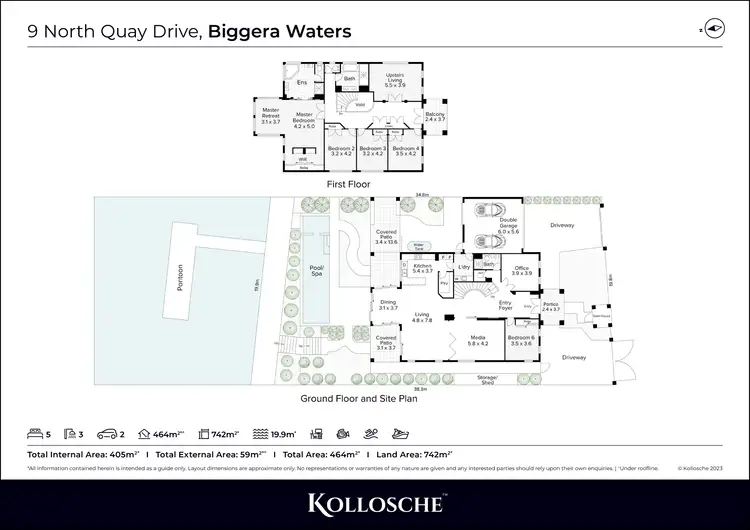 Floorplan of Homely house listing, 9 North Quay Drive, Biggera Waters QLD 4216