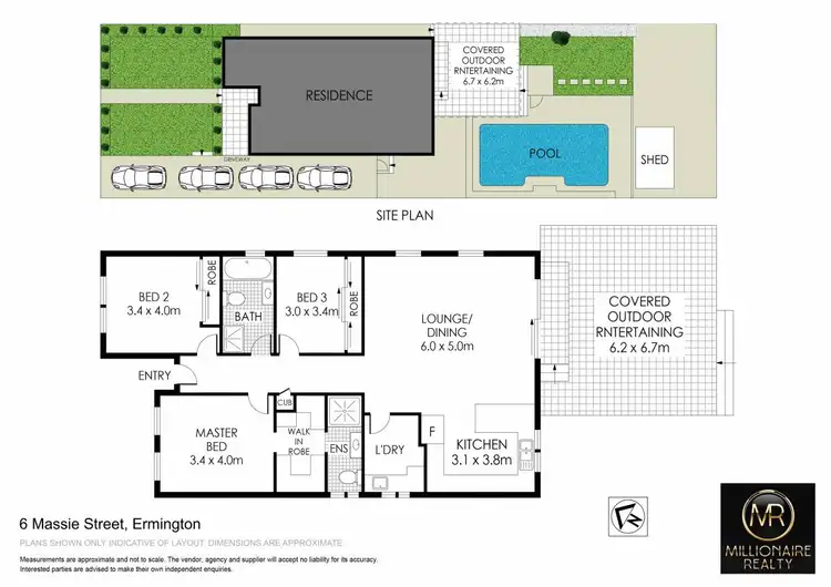 Floorplan of Homely house listing, 6 Massie Street, Ermington NSW 2115
