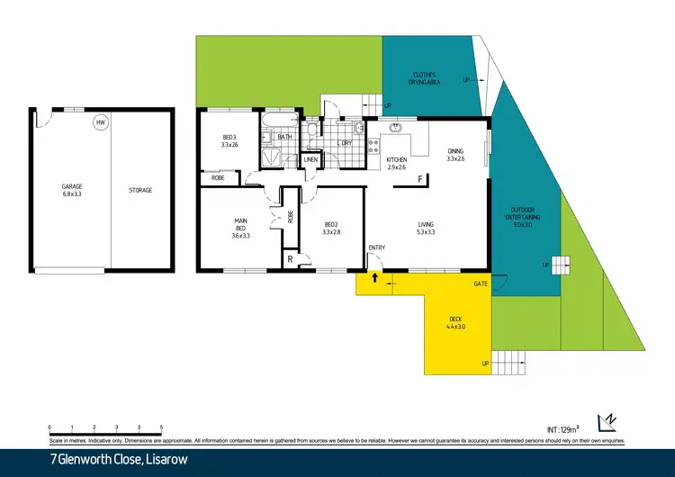 Floorplan of Homely semi-detached listing, 1/7 Glenworth Close, Lisarow NSW 2250