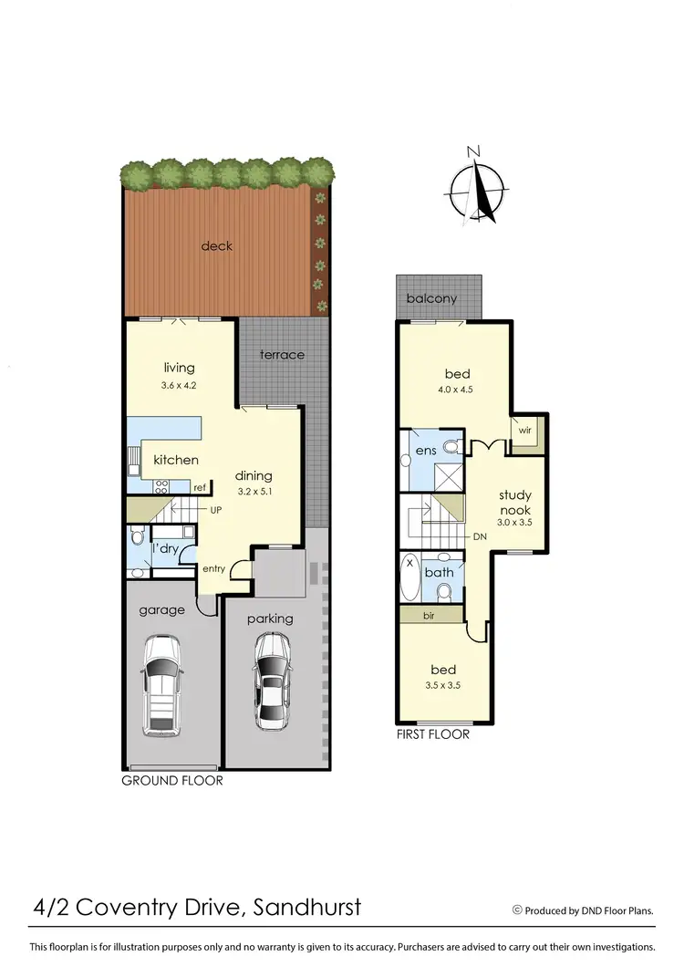 Floorplan of Homely townhouse listing, 4/2 Coventry Drive, Sandhurst VIC 3977