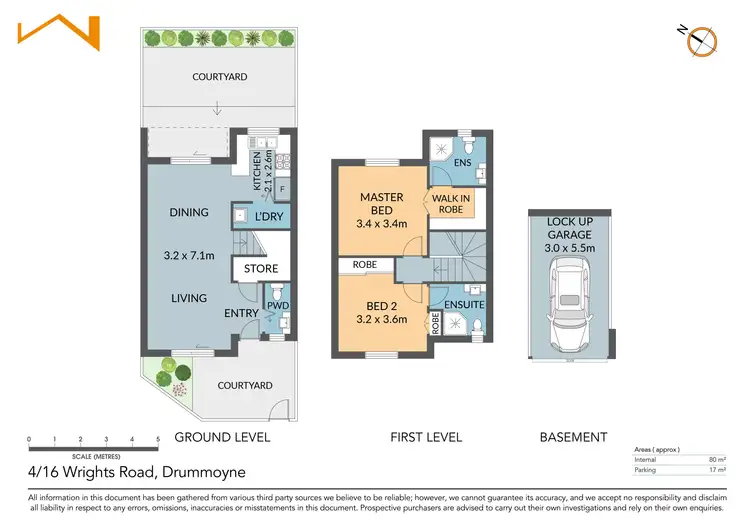 Floorplan of Homely townhouse listing, 4/16 Wrights Road, Drummoyne NSW 2047