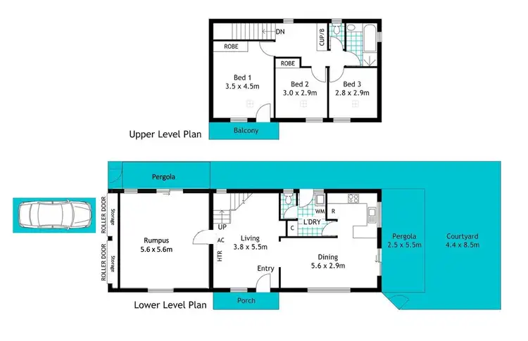 Floorplan of Homely townhouse listing, 1/14 Orange Grove, Mitchell Park SA 5043