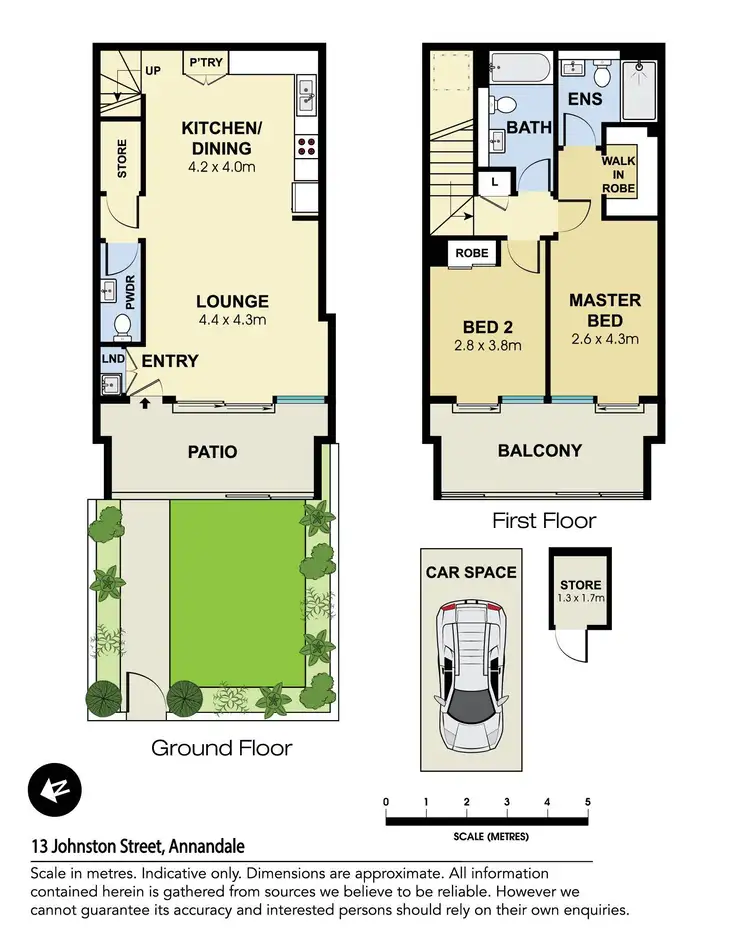 Floorplan of Homely townhouse listing, 13 Johnston Street, Annandale NSW 2038