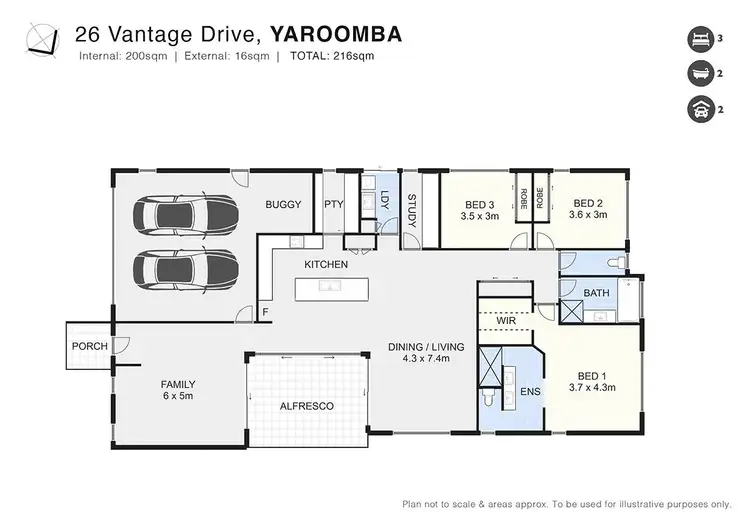 Floorplan of Homely house listing, 26 Vantage Drive, Yaroomba QLD 4573