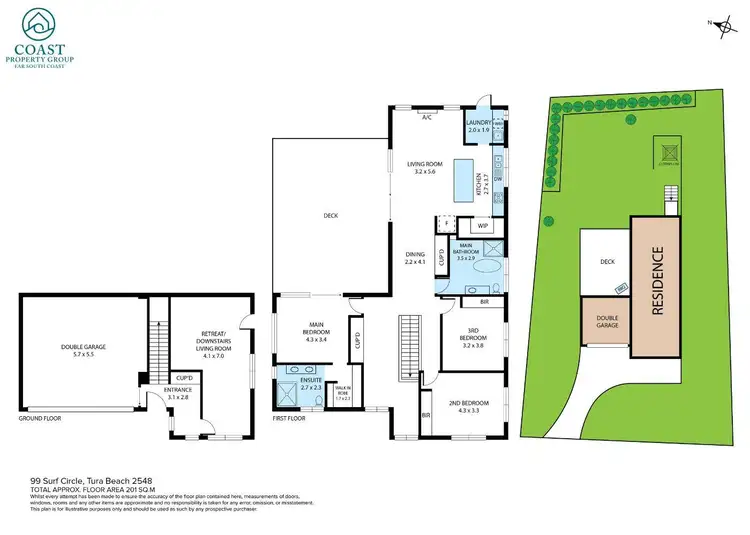 Floorplan of Homely house listing, 99 Surf Circle, Tura Beach NSW 2548